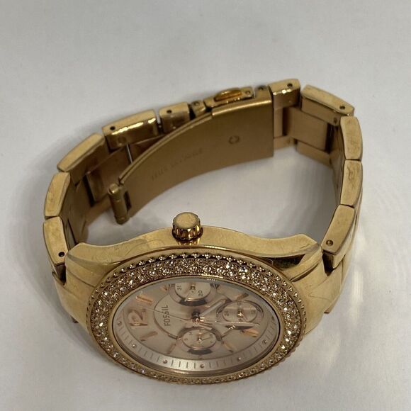 Fossil ES3950 Women's Stainless Steel Analog Rose Gold Dial Quartz Watch XR408 - Picture 8 of 12